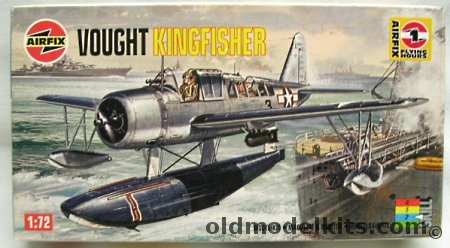 Airfix 1/72 TWO Vought Kingfisher OS2U-1 - USS North Carolina April 1944  - (OS2U1), 02021 plastic model kit